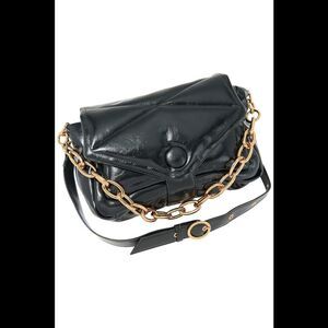 House of Want HOW We Are Charming Large Crossbody Gloss Black